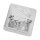 LED Deckenlampe außen IP55 22 cm breit klein Weiß