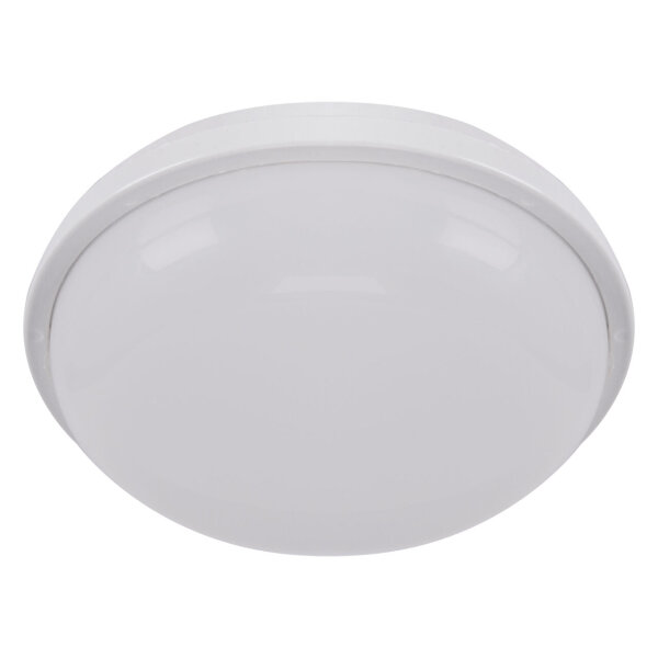 LED Deckenlampe außen IP54 Ø 21,5 cm rund Weiß