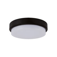 LED Deckenlampe außen IP65 B: 17,5 cm Schwarz...