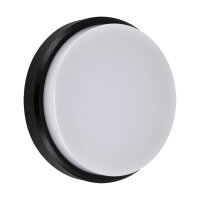 LED Deckenlampe außen IP65 B: 17,5 cm Schwarz...