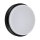 Lampe de plafonnier LED extérieur IP65 L : 17,5 cm noir blanc rond petit