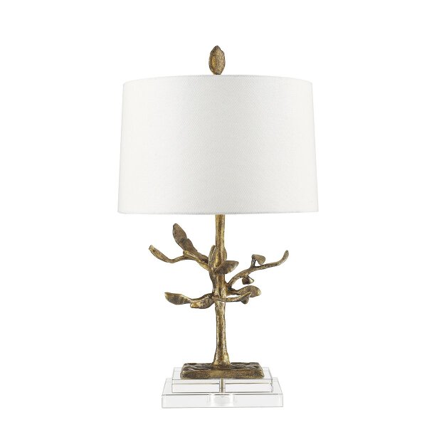 Lampe de table Moderne artistique 70 cm feuille dor GNURIA