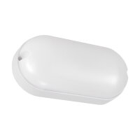 LED Deckenleuchte oval IP65 Weiß 19,5 cm Keller...
