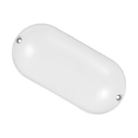 LED Deckenleuchte oval IP65 Weiß 19,5 cm Keller...
