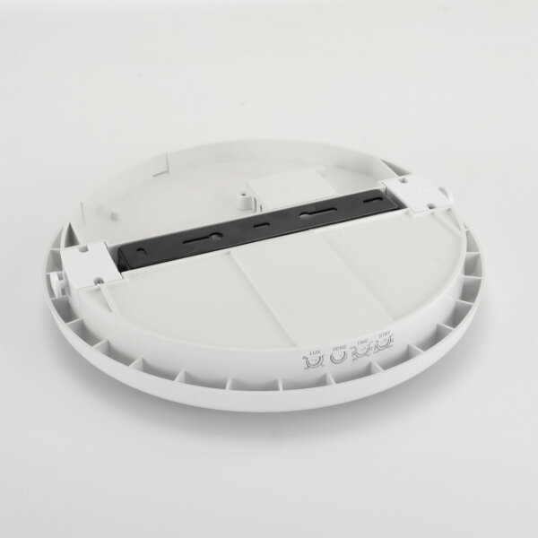 LED Außenleuchte mit Bewegungsmelder IP65 rund Ø 30 cm Weiß