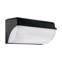 LED Wandleuchte Outdoor IP65 26 cm breit Schwarz Weiß
