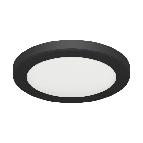 LED Deckenleuchte Schwarz Weiß Ø 22 cm Farbwechsel