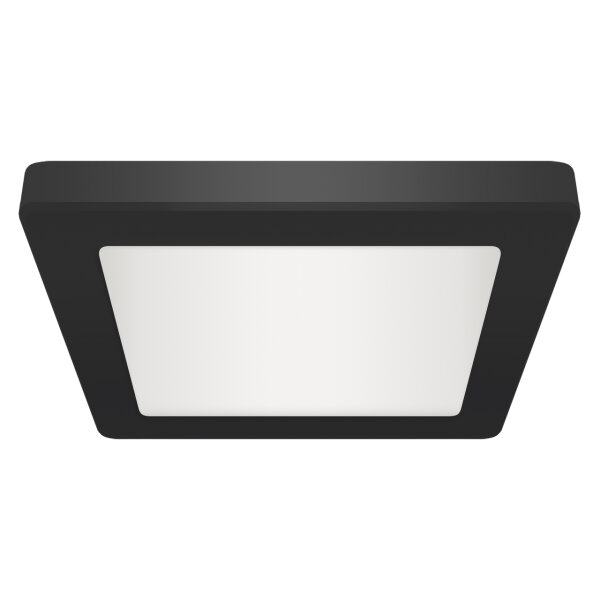 Plafonnier LED encastré apparent L : 29,2 cm noir blanc