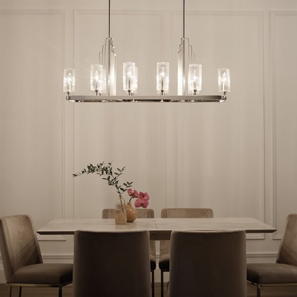 Hängelampe Metall Glas H: max. 162,5 cm Art Déco