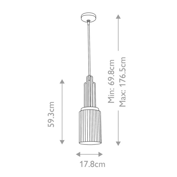 Lampe à suspendre Abat-jour en verre Ø 17,8 cm H : max. 176,5 cm Art déco