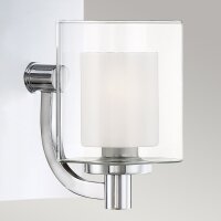 Wandlampe Bad mit LED G9 H: 23,2 cm IP44 Chrom Weiß...