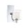 Wandlampe Bad mit LED G9 H: 23,2 cm IP44 Chrom Weiß Metall Glas
