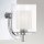 Wandlampe Bad mit LED G9 H: 23,2 cm IP44 Chrom Weiß Metall Glas