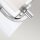 Wandlampe Bad mit LED G9 H: 23,2 cm IP44 Chrom Weiß Metall Glas