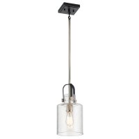 Lampe à suspendre E27 métal verre 18 cm de...