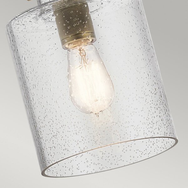 Hängeleuchte Glas 18 cm breit H: max. 141,6 cm verstellbar
