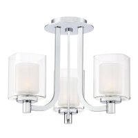 Lustre salle de bain IP44 Ø 38,4 cm métal...