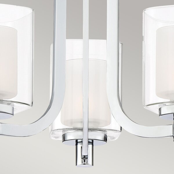 LED Wandlampe Badezimmer Metall Glas B: 53,3 cm IP44 3000 K