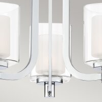 LED Wandlampe Badezimmer Metall Glas B: 53,3 cm IP44 3000 K