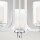LED Wandlampe Badezimmer Metall Glas B: 53,3 cm IP44 3000 K