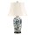 Tischleuchte Porzellan 73 cm Blau Weiß SIMONIA
