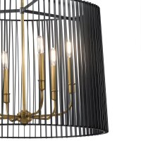 Suspension en métal D : 66 cm H : max. 155 cm rond...
