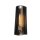 Wandlampe Metall E27 H: 43,2 cm in Messing Schwarz