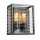 Applique Métal Verre E27 28,8 cm de haut Gris Gunmetal