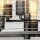 Pendelleuchte eckig Metall Glas E27 B: 49,3 cm Gunmetal Grau