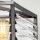 Pendelleuchte eckig Metall Glas E27 B: 49,3 cm Gunmetal Grau
