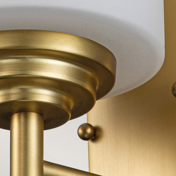 Lampe de salle de bain métal verre IP44 H : 21,6 cm 3000 K LED G9 AVORIO