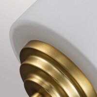 Badleuchte Metall Glas IP44 H: 21,6 cm 3000 K LED G9 AVORIO
