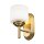 Lampe de salle de bain métal verre IP44 H : 21,6 cm 3000 K LED G9 AVORIO