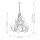 Lustre Landhaus Shabby L : 81,3 cm H : max. 311 cm Gris