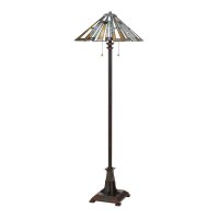 Lampadaire style Tiffany 157,8 cm de haut Interrupteur...