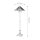 Lampadaire style Tiffany 157,8 cm de haut Interrupteur à tirette 2x E27
