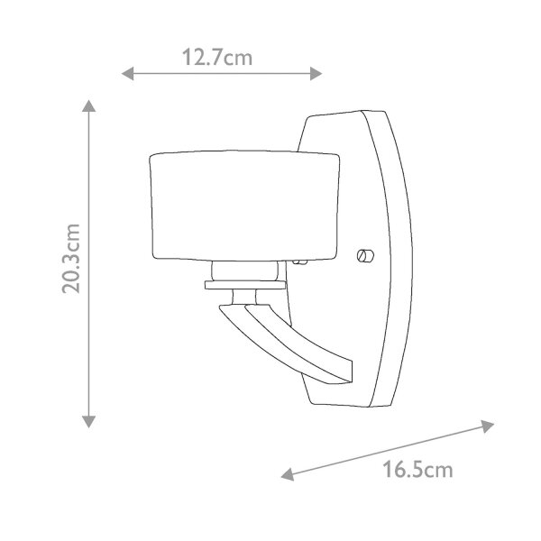 Wandleuchte Badezimmer LED G9 3000 K IP44 H: 20,3 cm klein