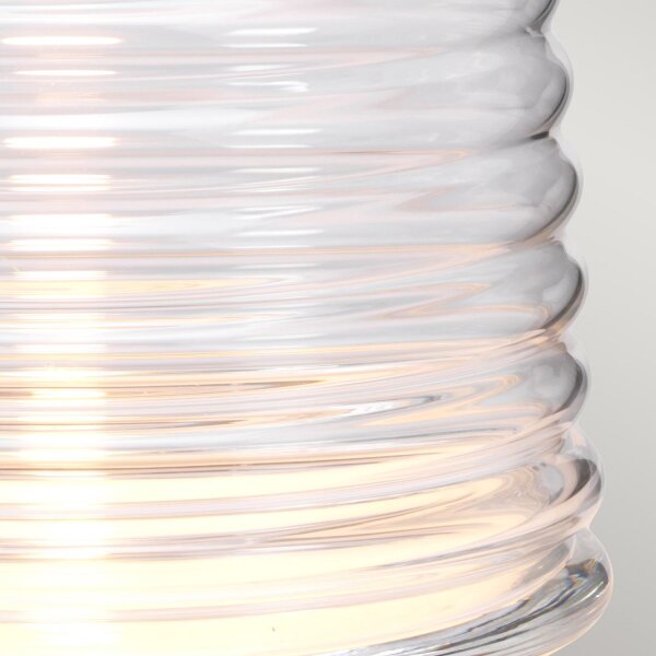 Lampe de table tissu verre 64,3 cm pied éclairé avec LED GU10