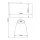 Lampe de table tissu verre 64,3 cm pied éclairé avec LED GU10