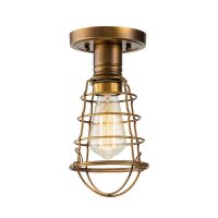 Lampe de plafonnier laiton antique D : 14,5 cm petit...