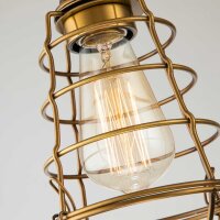 Lampe de plafonnier laiton antique D : 14,5 cm petit...