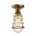 Deckenlampe Messing Antik D: 14,5 cm klein aus Metall E27