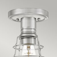 Plafonnier en métal Ø 14,5 cm petit nickel...