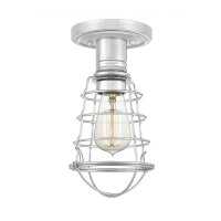 Deckenlampe klein Metall Ø 14,5 cm in Chrom...