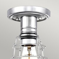 Deckenlampe klein Metall Ø 14,5 cm in Chrom...