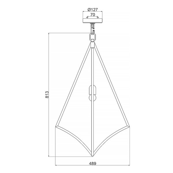 Pendelleuchte Metall B: 48,9 cm in Messing E27 verstellbar