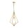 Pendelleuchte Metall B: 48,9 cm in Messing E27 verstellbar