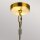 Pendelleuchte Metall B: 48,9 cm in Messing E27 verstellbar