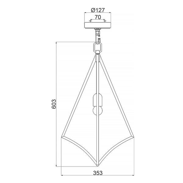 Hängeleuchte E27 H: max. 226,4 cm verstellbar Metall in Messing