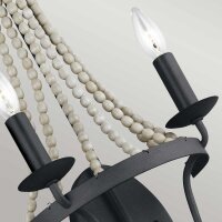 Applique murale Rustique 49,8 cm de haut 2 flammes zinc...